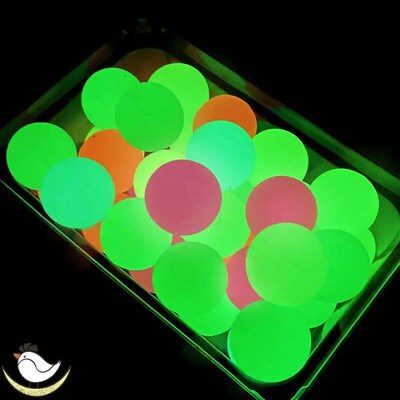 2-20PCS Large Luminous Jumping Ball High Bouncing Rubber Bal
