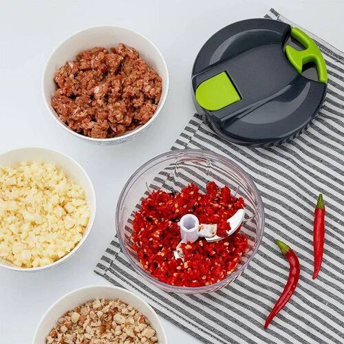 520ML/900ML Manual Food Processor Vegetable Chopper Portable