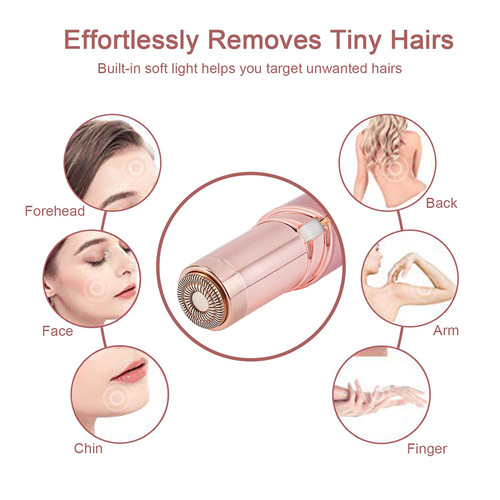 Epilator Face Hair Removal Painless Facial Shaver Electric T