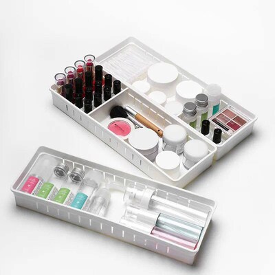 Adjustable Kitchen Cabinet Organizer Drawer Storage Box Cutl