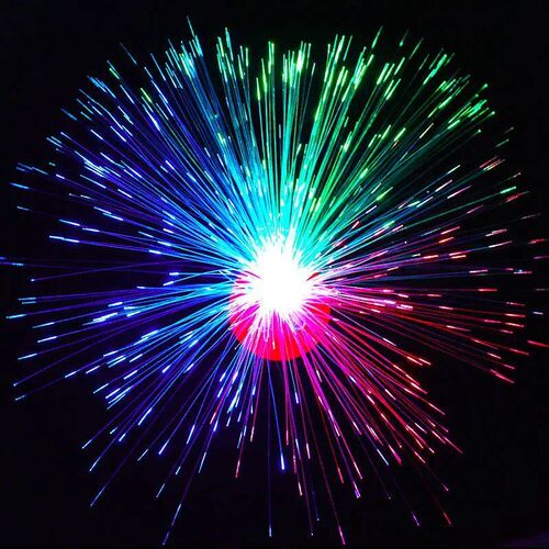 3PCS Colored LED Fiber Optic Light Night Lamp Christmas Wedd