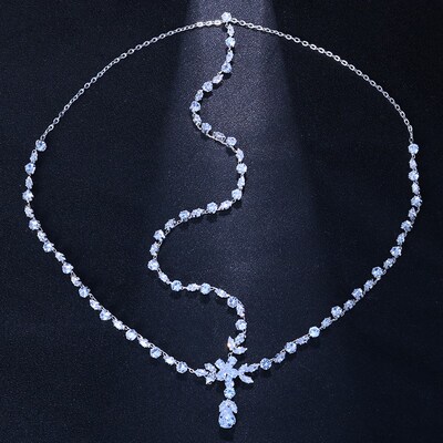 Stonefans Boho Bridal Wedding Head Chain Exquisite Cubic Zir