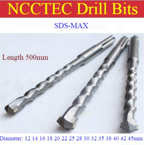 [SDS MAX 500mm length] 12 14 16 18 20 22 25 28 30 32 35 38 4