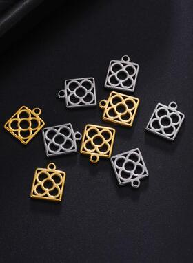 Magic Cube /Flower/Heart/Animal Charms Stainless Steel Hollo