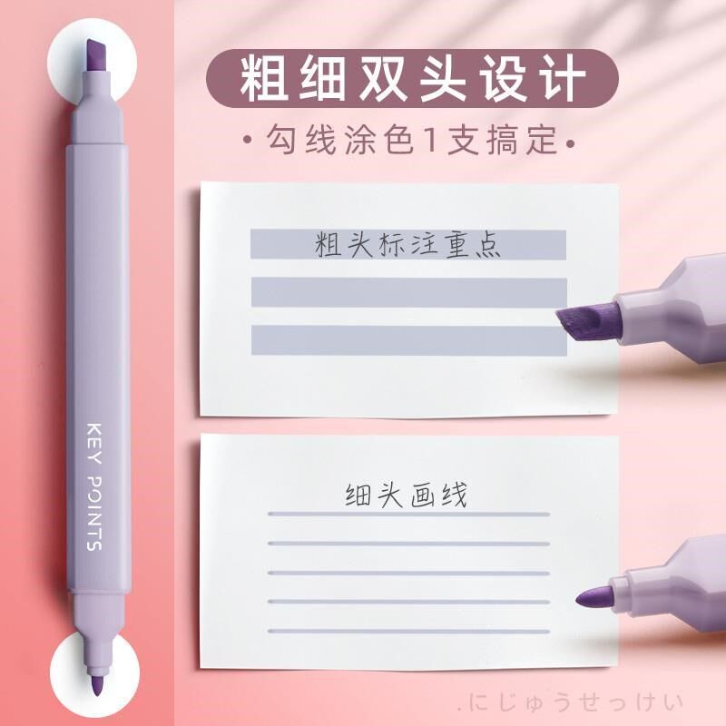 Color highlighter a set of 10 color marker pens荧光记号笔图片