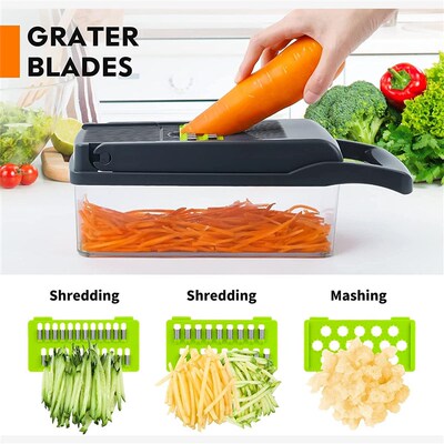 Multifunctional Food Chopper Vegetable Slicer Dicer Cutter