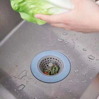 1PC Silicone Sink Filter Strainer Waste Plug Collector Bathr