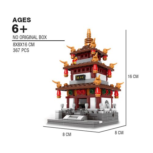 350 pcs+ City Creator Chinatown City Style Model Building Bl