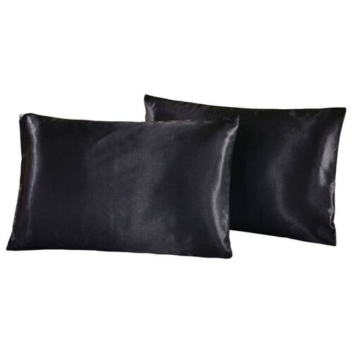 1Pc Queen Satin Silk Pillowcase Pillow Case Cover Home Beddi