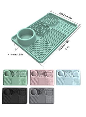 New Licking Pad Eater Dog Slow Food Pad Placemat Suction Cup