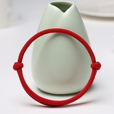 Lucky Red Rope Bracelet Women Men Handmade Woven String Brac