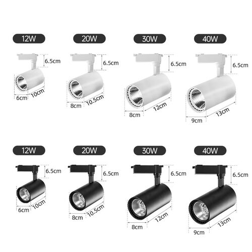 One Set Led Track Light 220v COB Ceiling Spot Light Wall Lam