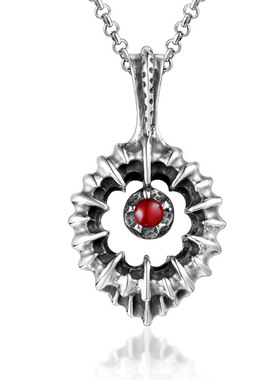 Pendant Fashion Pendant elegant pomegranate red gem tide men