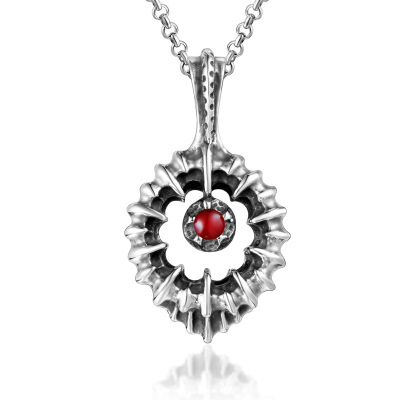 Pendant Fashion Pendant elegant pomegranate red gem tide men