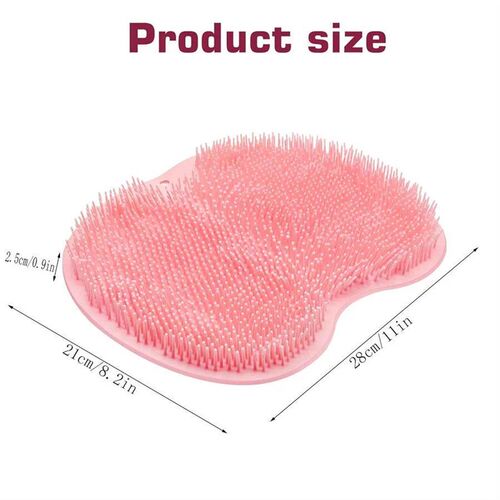 Shower Foot Scrubber Mat Back Washer Exfoliating Bath Wash P