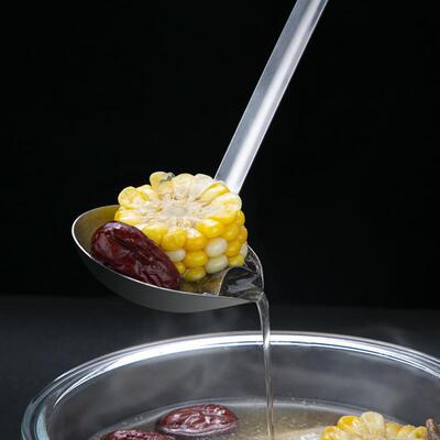 410 Food Grade Stainless Steel Long-Handle Soup Ladle, Hot P