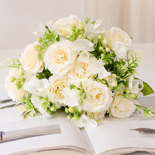 Vintage 1 bunch of new artificial silk flowers High quality