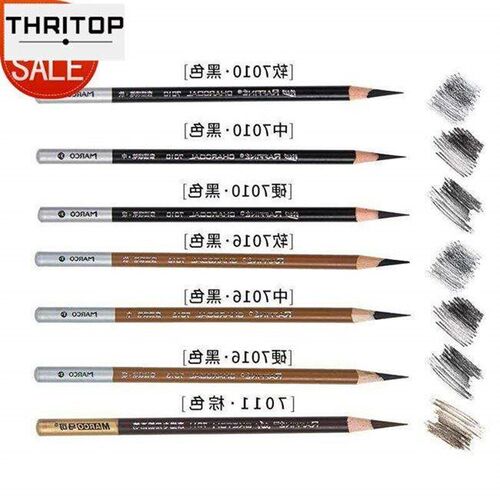 white charcoal high light pen white sketch pencil brush set
