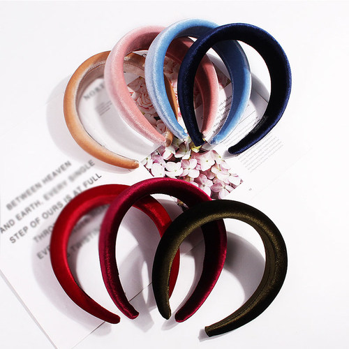 Fashion Padded Headbands for Women Wide Bezel Hairbands Thic