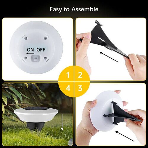 1/4PCS Solar Outdoor Lights 14LED Waterproof Lawn Lamp,360
