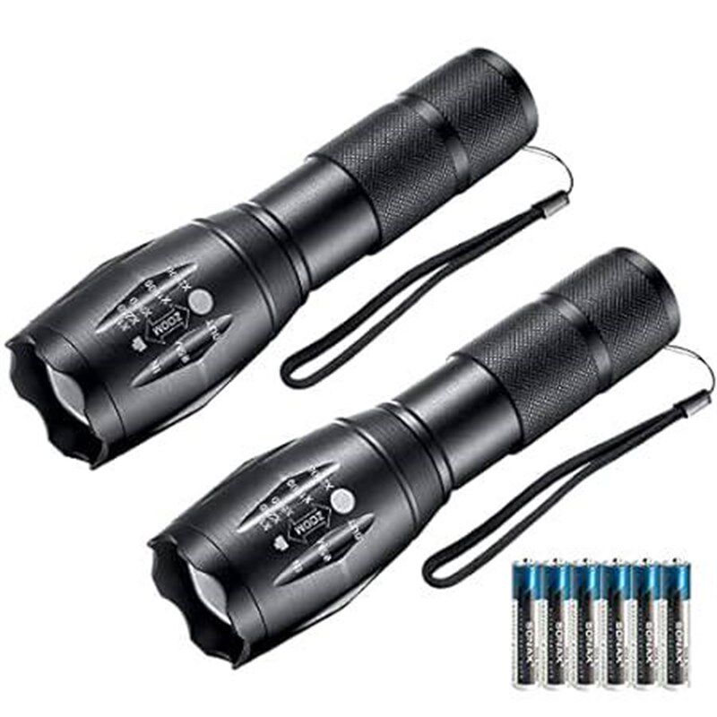 Whaply LED Flashlights, 2 Pack Tactical Flashlight High L图片