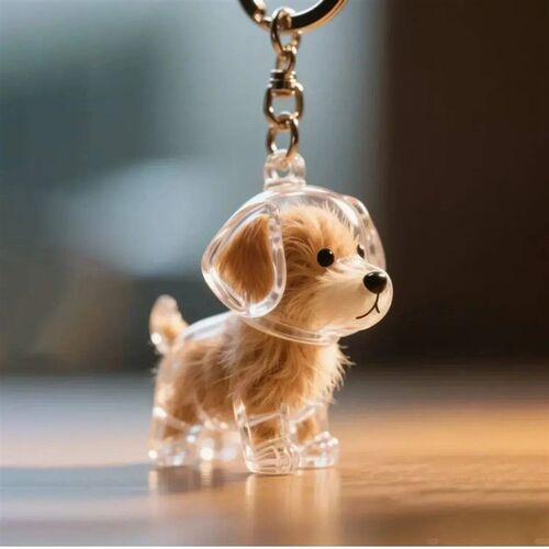 Dog Hair Storage Cute Pendant Keychain Bag Pendant Couple Ca