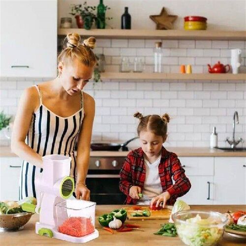 Cheese Shredder Hand Crank Vegetable Chopper With 3