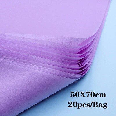 20pcs Tissue Paper 70*50CM Craft Paper Floral Wrapping Scrap