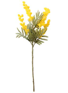 38cm Fake Acacia Artificial Flowers Yellow Mimosa Spray Cher