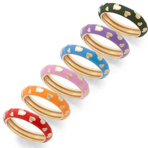 Yida hand decoration alloy oil dripping fashion ring peach h