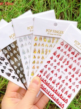 1PCS New English Alphabet Nail Stickers Multi-Color Laser Re