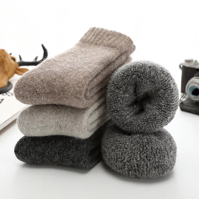 Winter Warm Merino Wool Male Men Socks Women Socks Super Thi
