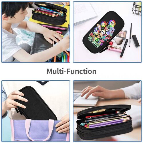 Large Capacity Pencil Case Cute Dandys World Merch Game Doub