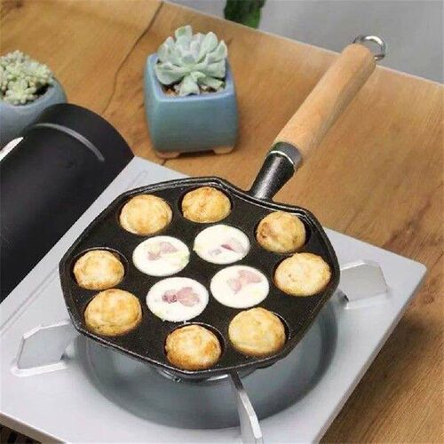 14 Holes Takoyaki Grill Pan Plate Non Stick Octopus Ball