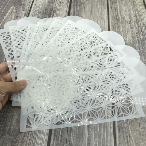 Fondant Cake Mesh Stamps Stencils Embossing for Decorating