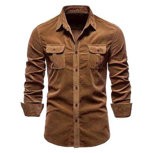 Menswear Autumn Cotton Basic Japanese Corduroy Business Slim