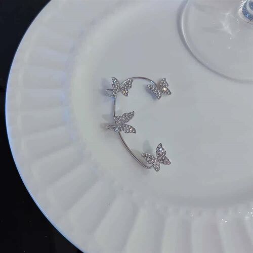 Three-dimensional Butterfly Ear Bone Clip Without Ear Holes