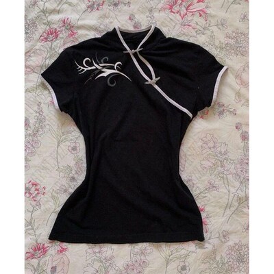 Classic  Slim Personality Womans Clothing Gothic Shirts Ele
