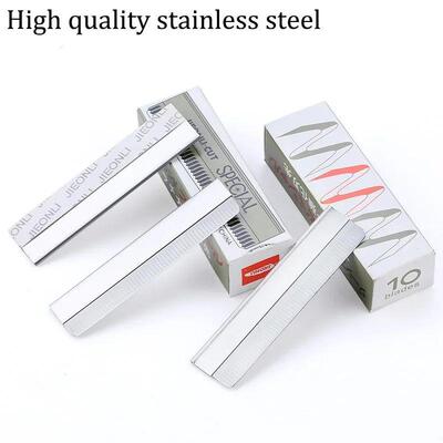 10/80Pcs Eyebrow Trimmer Hair Remover Stainless Steel Women
