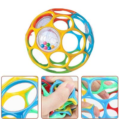 Soft Baby Grasping Ball Rattles with Bell Ball Early