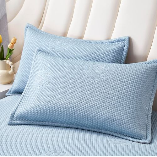 夏季高端冰豆豆冰丝凉席三件可机洗水洗折叠夏天床笠款空调席子