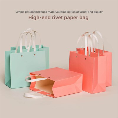 happy birthday gift bag牛皮纸手提袋高档卡纸牛皮纸袋服装化妆