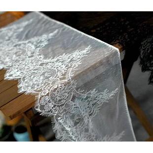 3meters long and 30cm wide unilateral eyelashes lace fabric