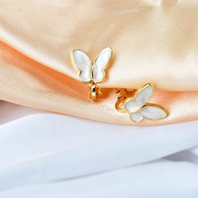 Korea Style Butterfly Clip On Earrings Without Piercing Cute