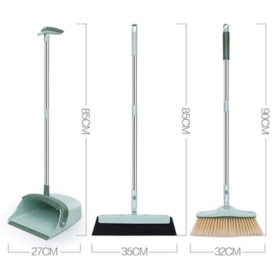 Foldable Broom Dustpan Set Floor Cleaning Dust Brooms Home