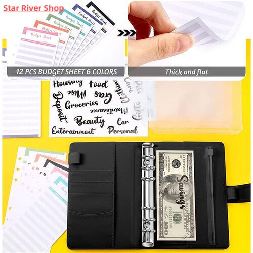Macaroon Color A6 Budget Binder Notebook Cover 2022  Loose L