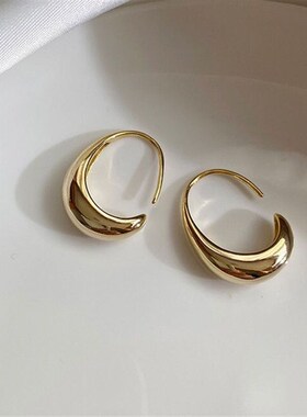 Korea Arc Earring Chic Cshaped Hoop Earring Highclass Versat