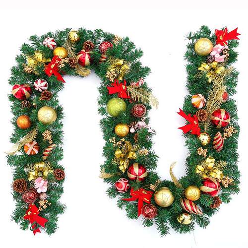 Christmas decorations colored ball wreath 2.7 meters encrypt