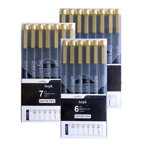 Black Micro Fine Point Pen Fineliner Ink Pens Precision Mult