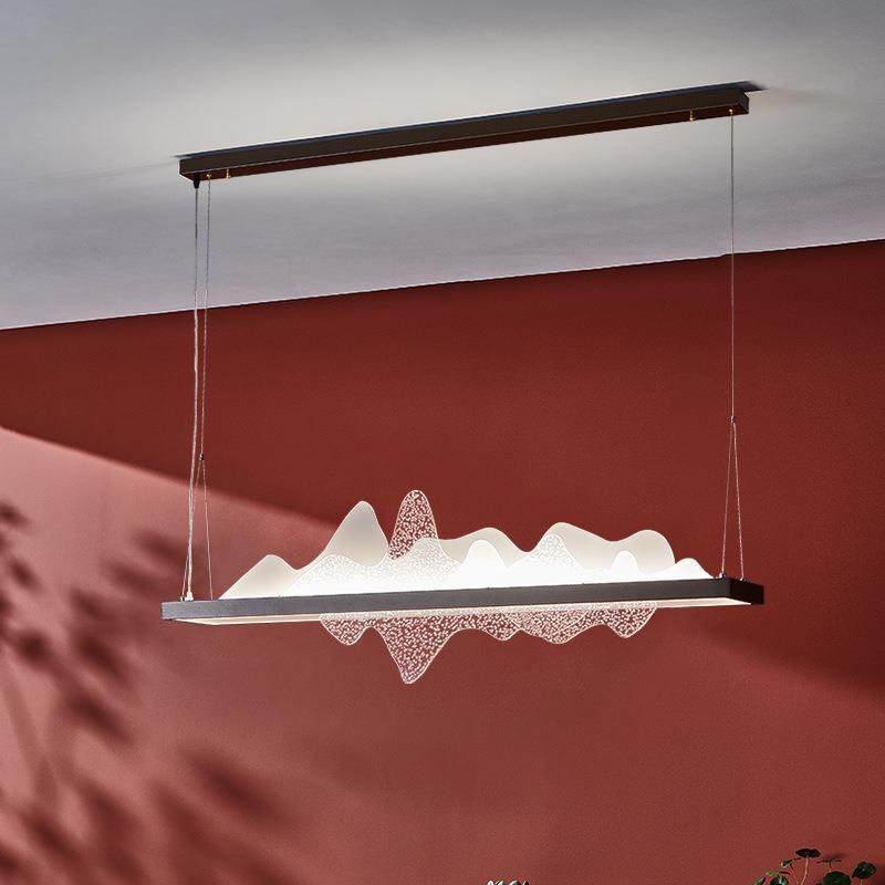 新中式茶室吊灯 禅意冰山风led餐厅茶台吧台书房酒店样板房灯,家装灯饰光源,智能吊灯,淘宝优惠券,粉丝福利购,淘宝优惠卷